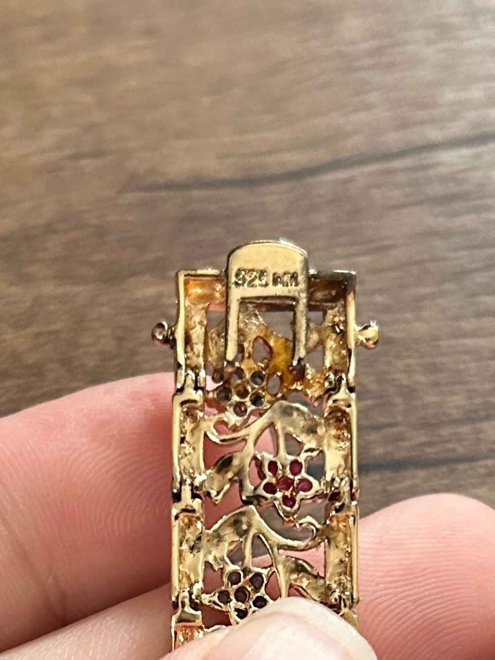Ross Simon’s Sterling Silver Gold plated Bracelet. - Picture 6 of 7